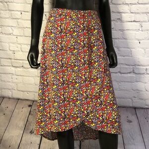 J Crew Floral MIDI Skirt